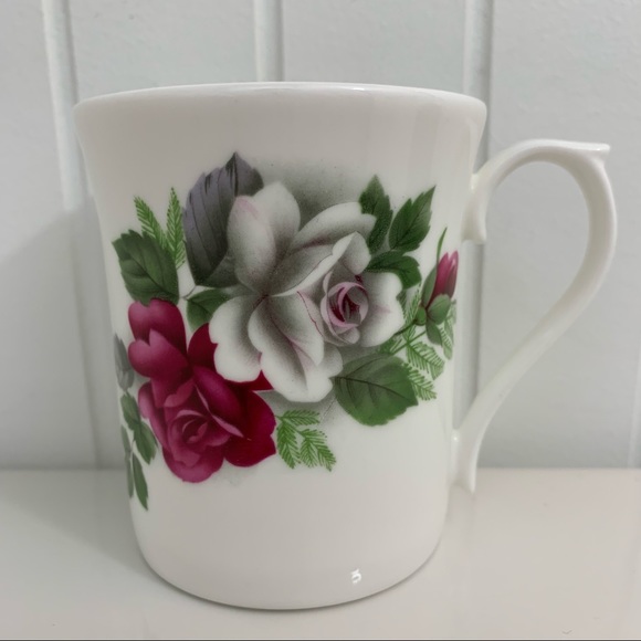 Elite Fine Bone China Roses Mug - Made in England - Picture 2 of 10